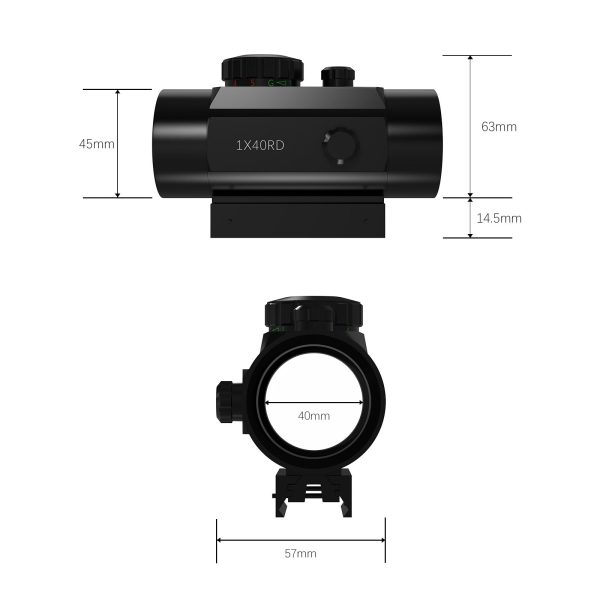 RD 1X40 4MOA Red Dot Sight