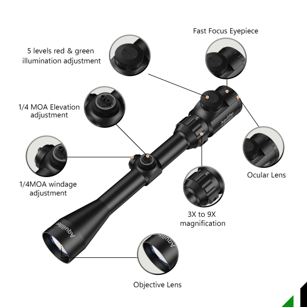 Aquilifer HT 3-9x40 SFP 1/4 MOA 25.4 Tube - MPVO