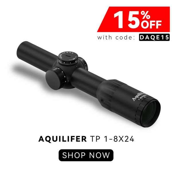 Aquilifer TP 1-8x24mm SFIR SFP 1/2 MOA 30mm Tube - LPVO